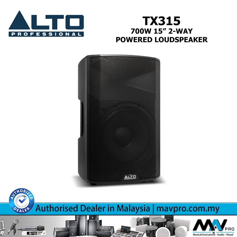 ALTO TX315 700 Watt 15 Inch 2Way Powered Loudspeaker (TX315) l Mavpro